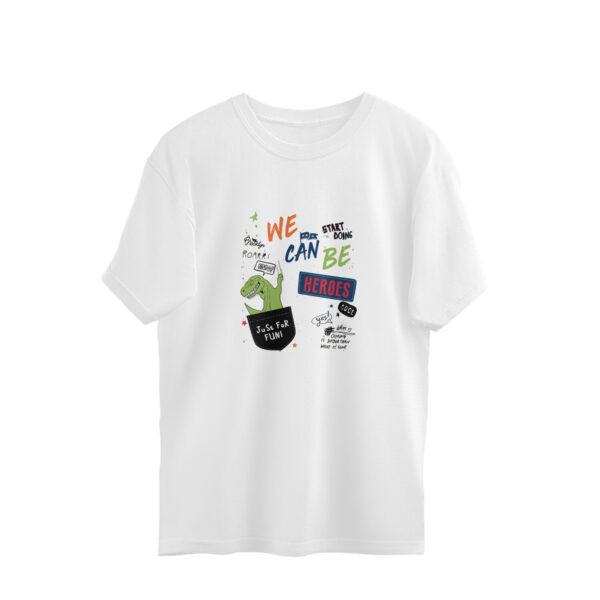 Doodle Art Oversized T-shirt - Image 2
